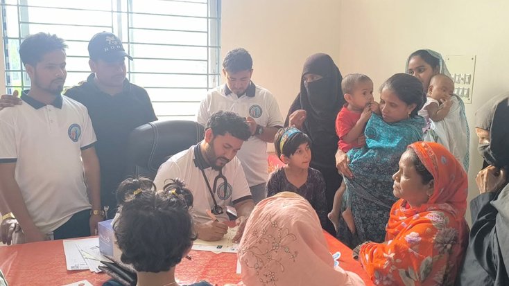 শেরপুরের নকলায় ফ্রি মেডিকেল ক্যাম্প ও ব্লাড গ্রুপিং সম্পন্ন