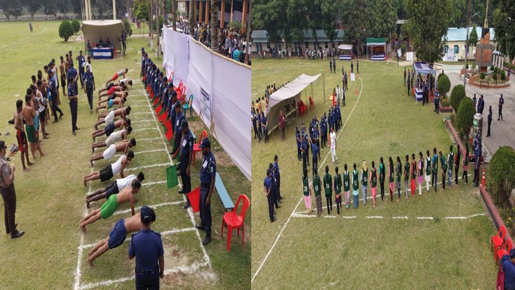 সিরাজগঞ্জে পুলিশ কনস্টেবল নিয়োগে চলছে মেধা ও যোগ্যতার যাচাই
