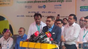 ৩ মে থেকে সারা দেশে মিলবে হামের টিকা স্বাস্থ্যমন্ত্রী