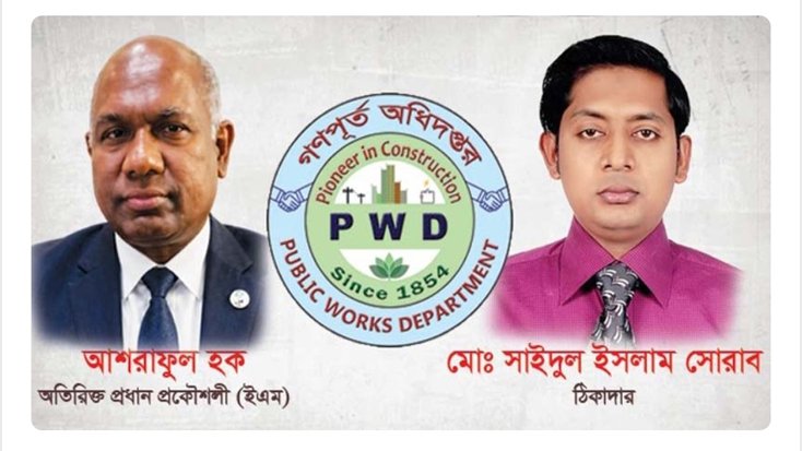 গণপূর্তের ইএম শাখায় প্রকৌশলী আশরাফুল, ঠিকাদার সাইদুল সিন্ডিকেট