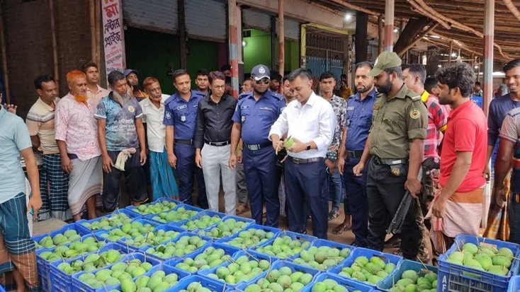 জেলা প্রশাসনের অনুমতিতে বাজারে এলো সুমিষ্ট আম