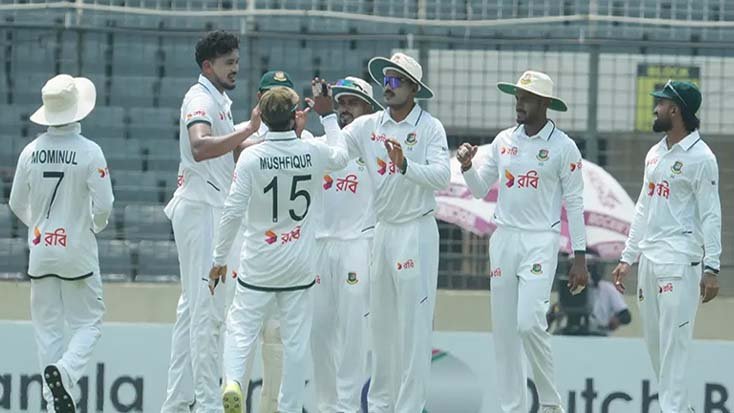 দ্বিতীয় দিনের শুরুতেই জোড়া আঘাত তাসকিনের