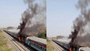 ভারতে চলন্ত ট্রেনে ভয়াবহ আগুন