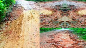 রামগড়-বলিপাড়া সড়ক যেনো মরণফাঁদ