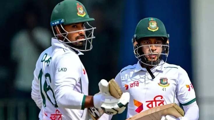 সিলেট টেস্টে ২৪৯ রানের লিড নিয়ে লাঞ্চে বাংলাদেশ