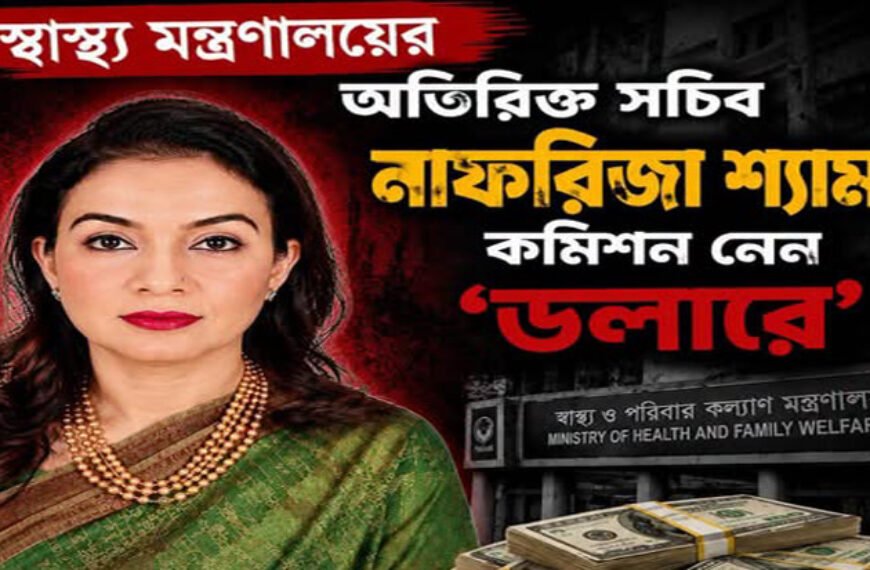 স্বাস্থ্য মন্ত্রণালয়ের প্রকল্প পরিচালক নাফরিজা শ্যামার ‘ডলার বাণিজ্য’