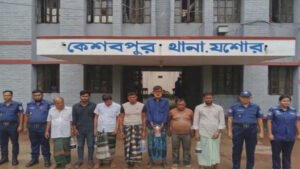 কেশবপুরে আওয়ামীলীগের ৬ নেতাকর্মী আটক