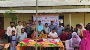 ঝিনাইগাতীতে রক্তের গ্রুপ নির্ণয় ও স্বাস্থ্যসচেতনতা কর্মসূচি