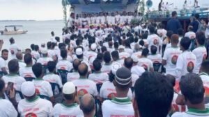 টাঙ্গুয়ার হাওরে সুনামগঞ্জ-১ আসনে বিএনপির মিলনমেলা