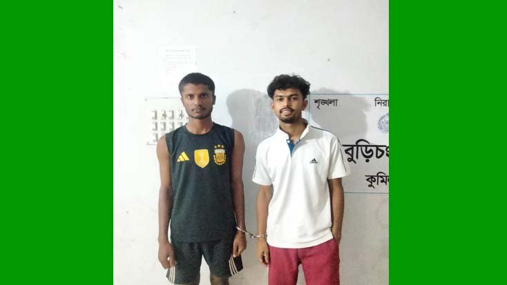 বুড়িচংয়ে কিশোর গ্যাংয়ের দুই সদস্য আটক