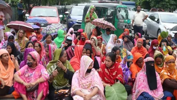 মহাখালী-তেজগাঁও সড়ক অবরোধ