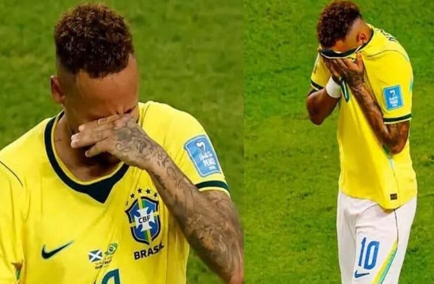ম্যাচ শেষে কান্নায় ভেঙে পড়লেন নেইমার