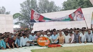 শহীদ জিয়াউর রহমানের সমাধিতে যুবদলের শ্রদ্ধা