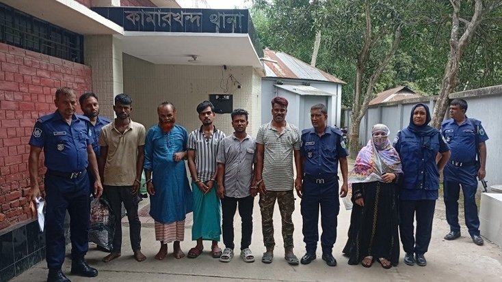 সিরাজগঞ্জে আন্তঃজেলা ডাকাত চক্রের ৫ সদস্য আটক
