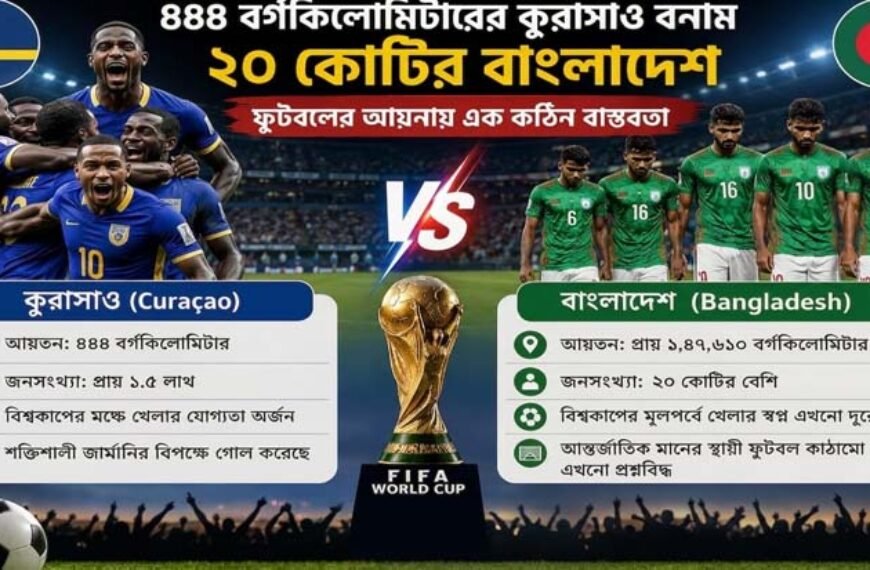 ৪৪৪ বর্গকিলোমিটারের কুরাসাও বনাম ২০ কোটির বাংলাদেশ ফুটবলের আয়নায় এক কঠিন বাস্তবতা