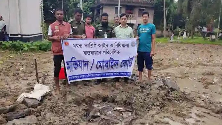কেশবপুরে নিষিদ্ধ মাগুর চাষ‌ ব্যবসায়ীকে জরিমানা