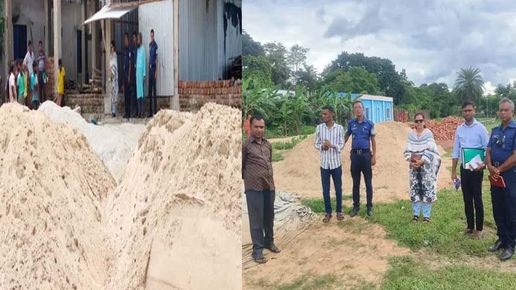 ঝিনাইগাতীতে অবৈধ বালু উত্তোলনের বিরুদ্ধে ৫০ হাজার টাকা জরিমানা