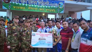 টাইব্রেকারে কবাখালীকে হারিয়ে দীঘিনালা জোন কাপ জিতল বোয়ালখালী