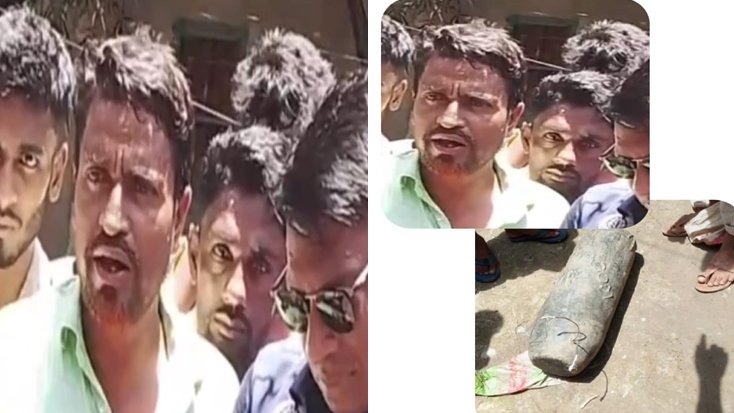 শাল্লার উজানগাঁও গ্রামের রুপ মিয়ার বসতঘর থেকে বিট্রিশ আমলের লোহার পিলার(মেগনেট) উদ্ধার